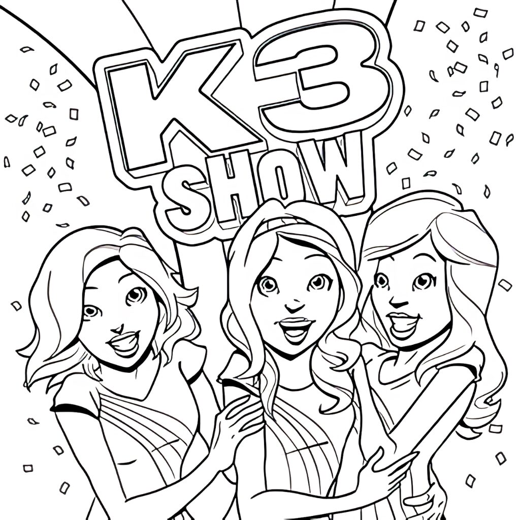 k3 coloring pages printable