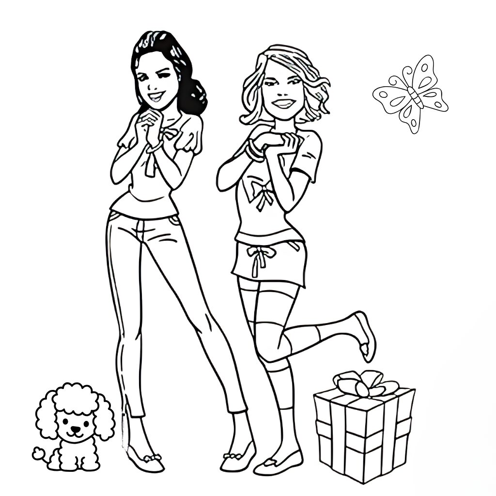 printable k3 color page