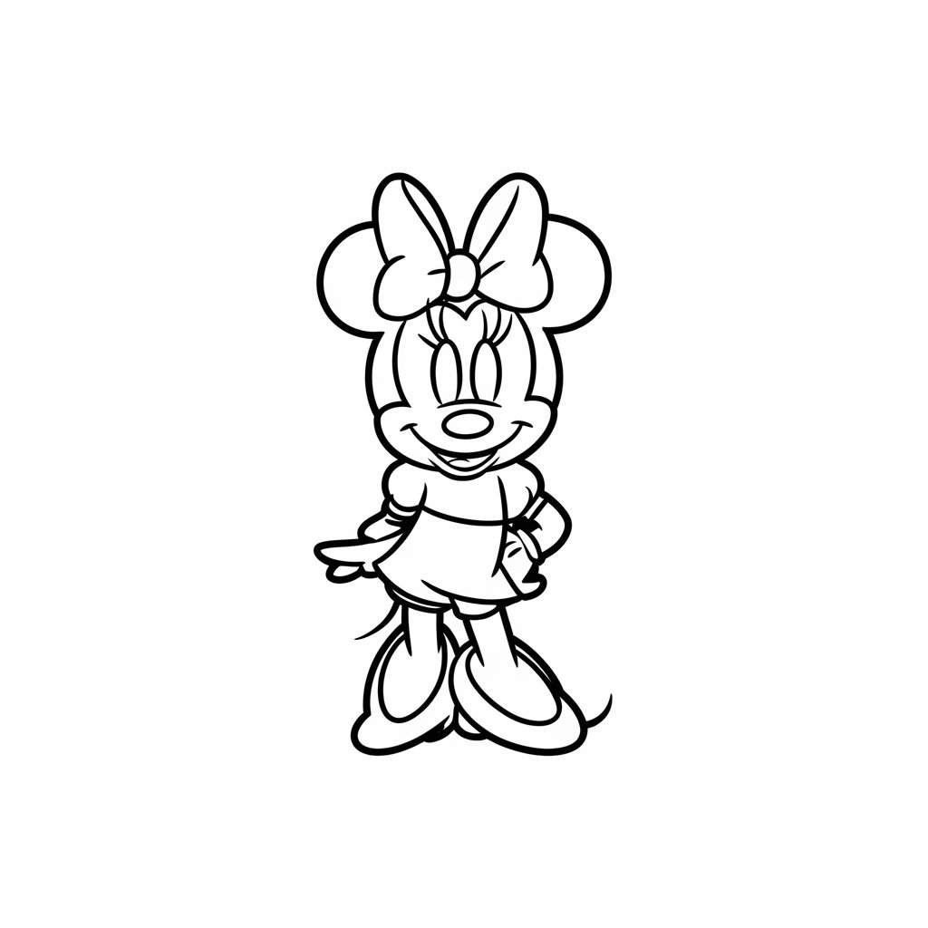 minnie mouse coloring book pages