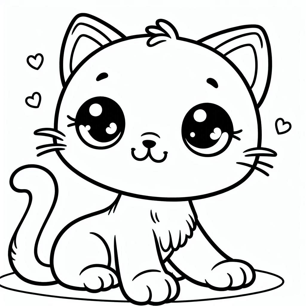 printable kitten coloring pages