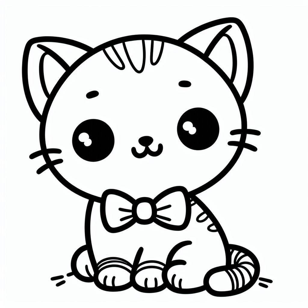 free kitten coloring pages