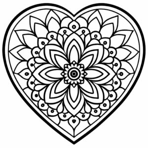 mandala easy coloring pages