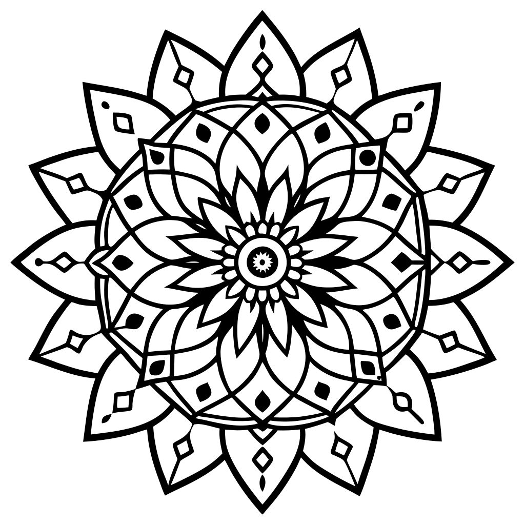 free printable mandala coloring pages