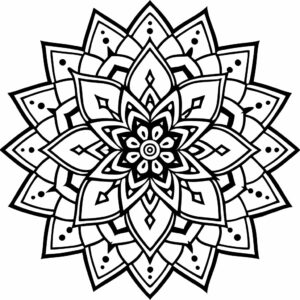 coloring page mandala