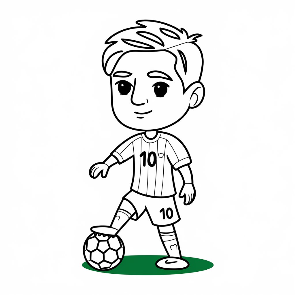messi coloring page