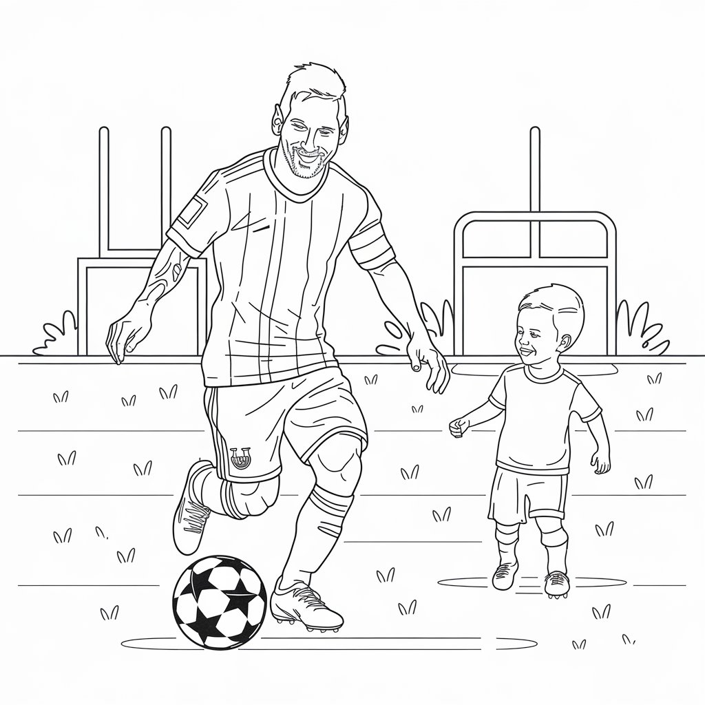 soccer coloring pages messi