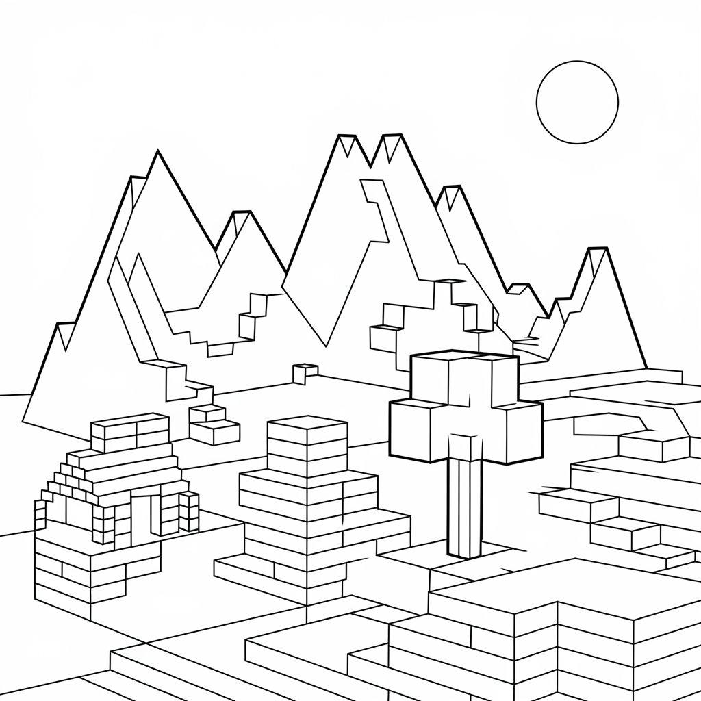 minecraft steve coloring pages