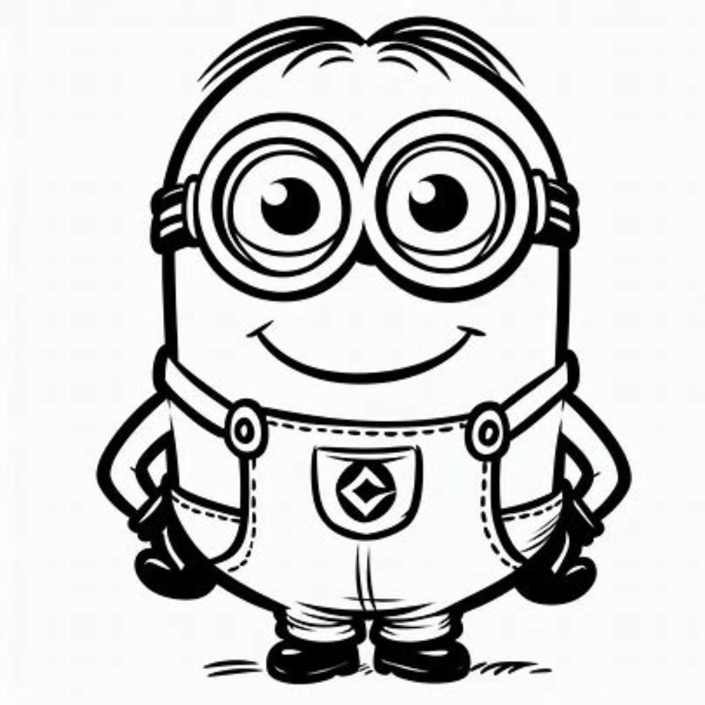 free minion color pages