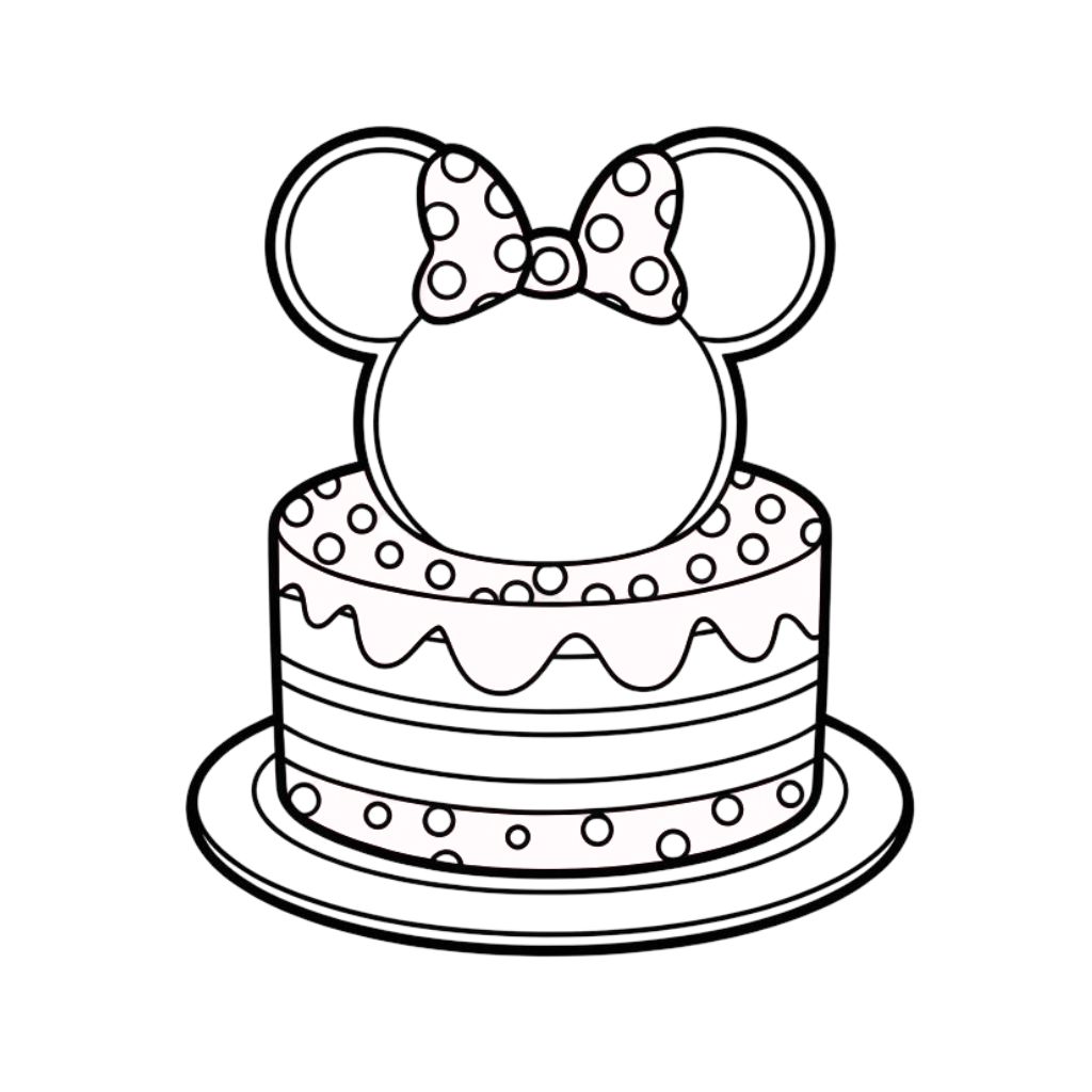 minnie mouse coloring page