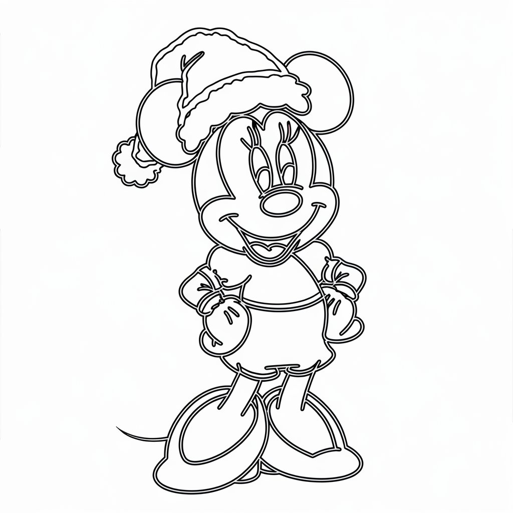 mickey and minnie mouse coloring pages