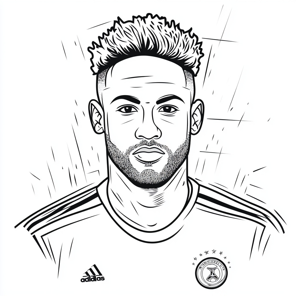 neymar-coloring-pages