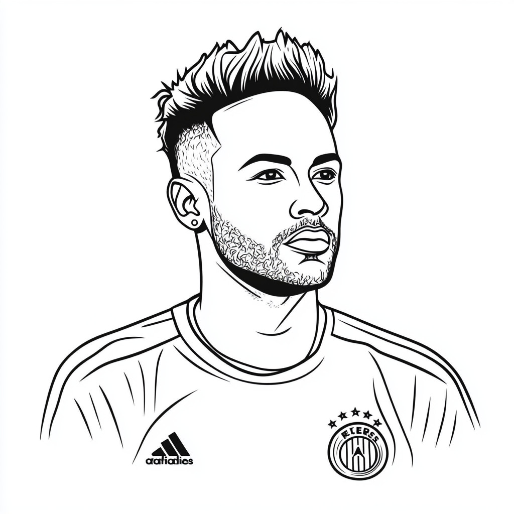 neymar-coloring-pages-easy-download