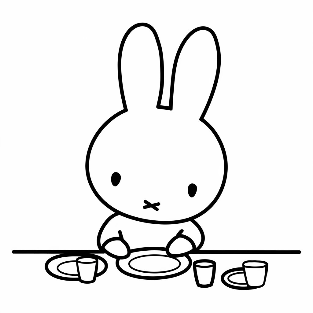 miffy printable coloring pages