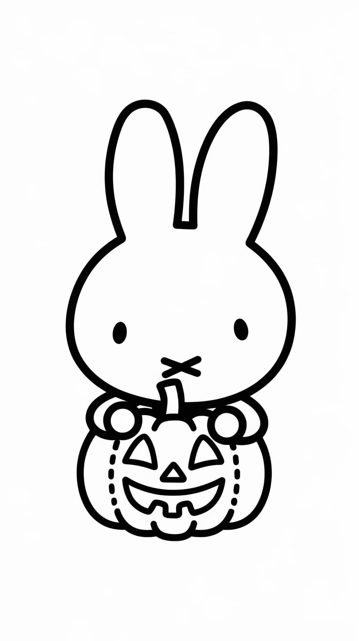 miffy printable coloring page