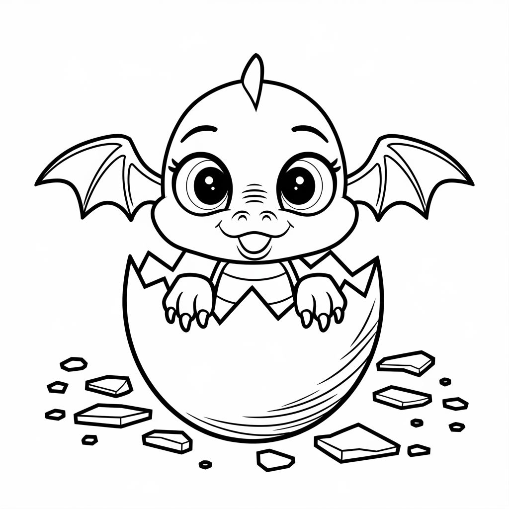 dragon coloring page