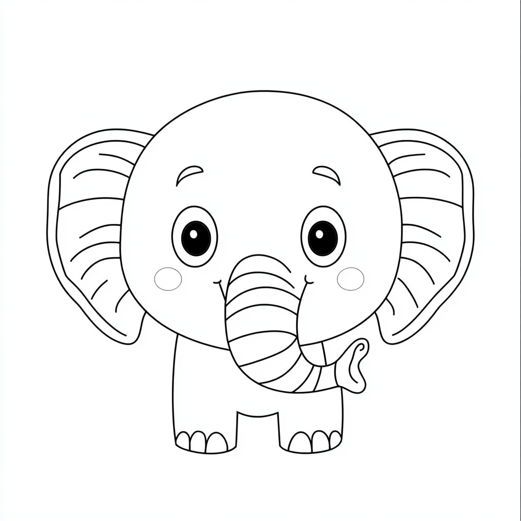 adult elephant coloring pages