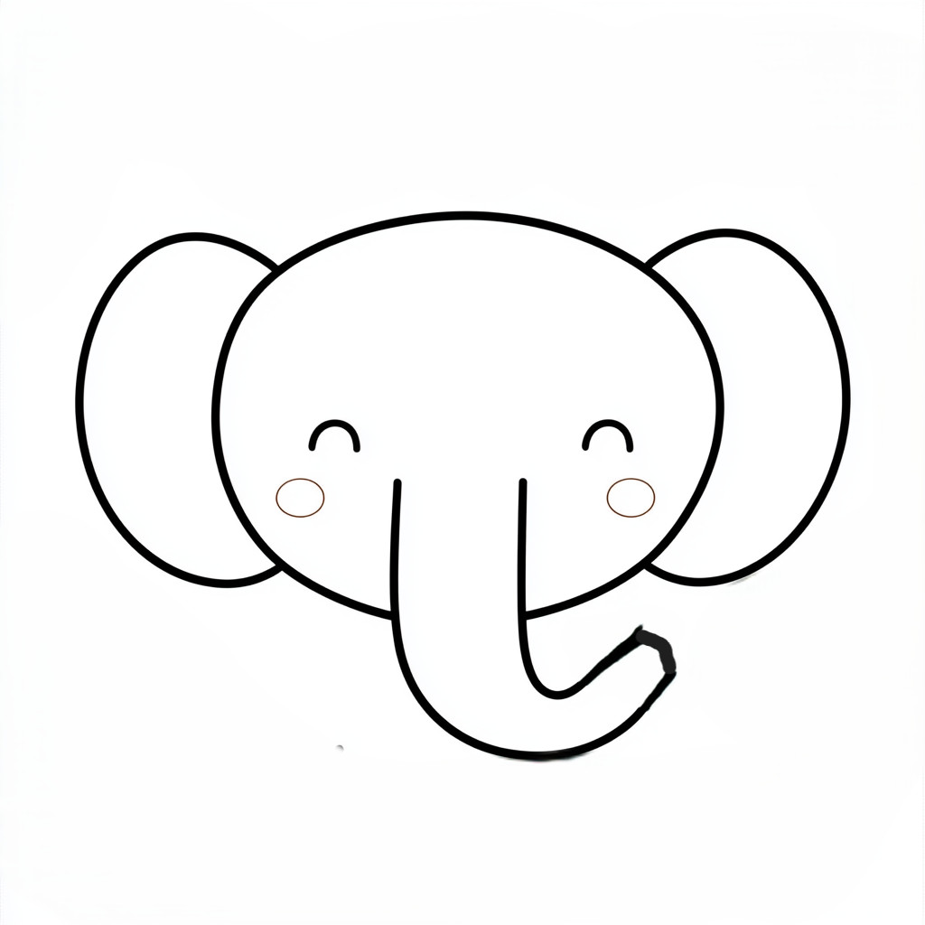 elephant coloring pages for kids