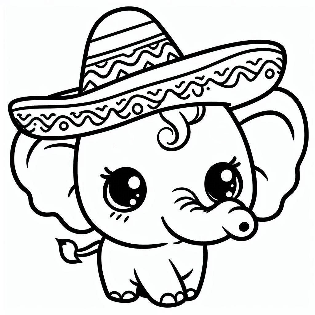 elephant adult coloring pages