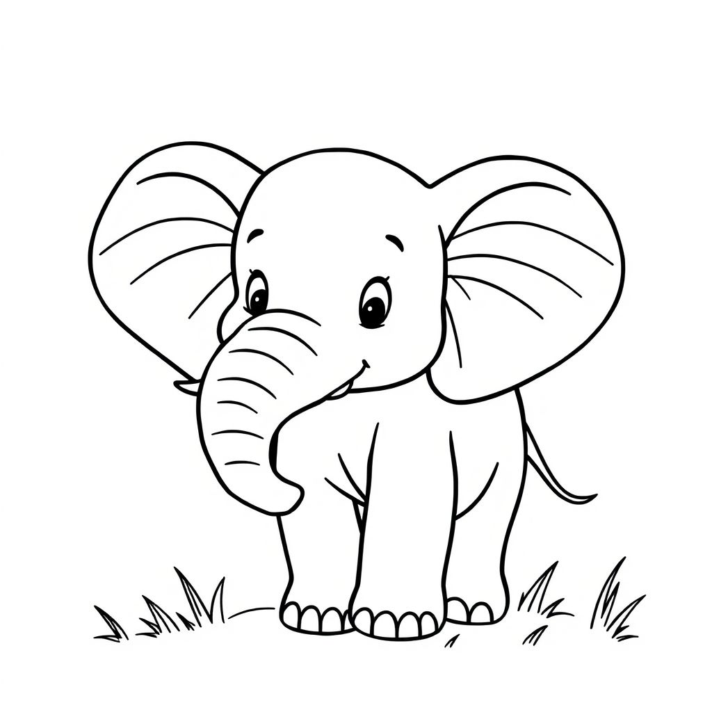 free elephant coloring pages