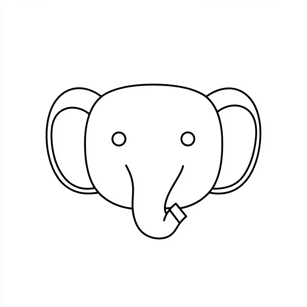 coloring pages of an elephant