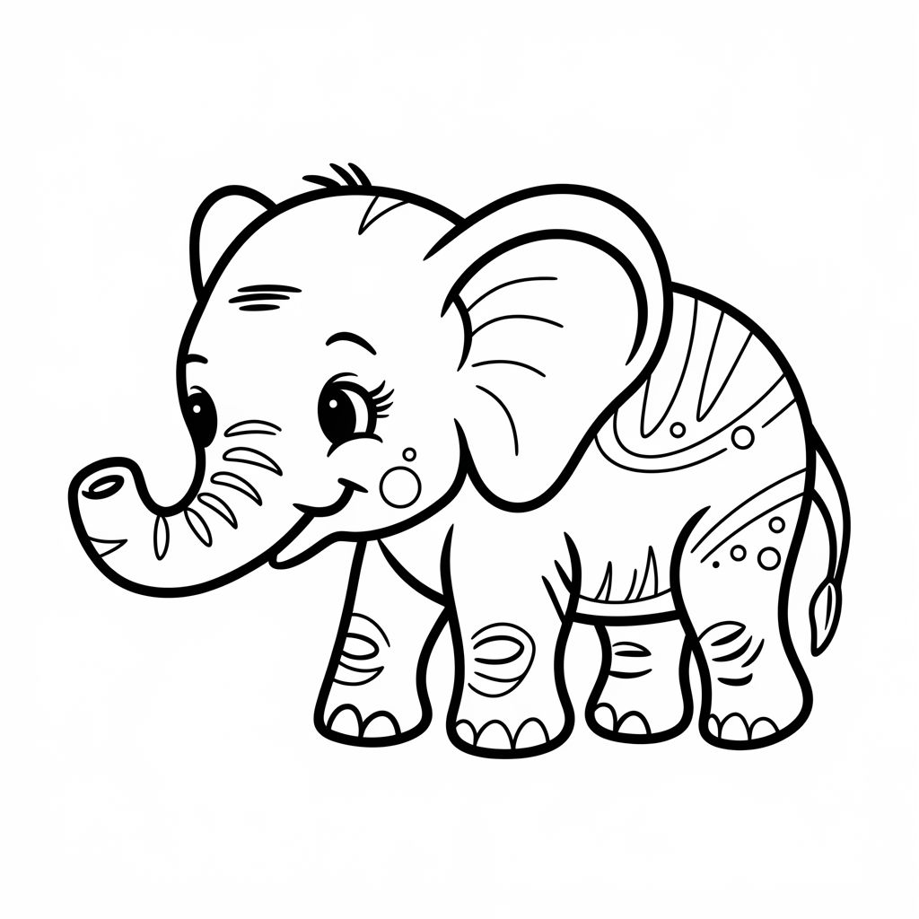 baby elephant coloring pages