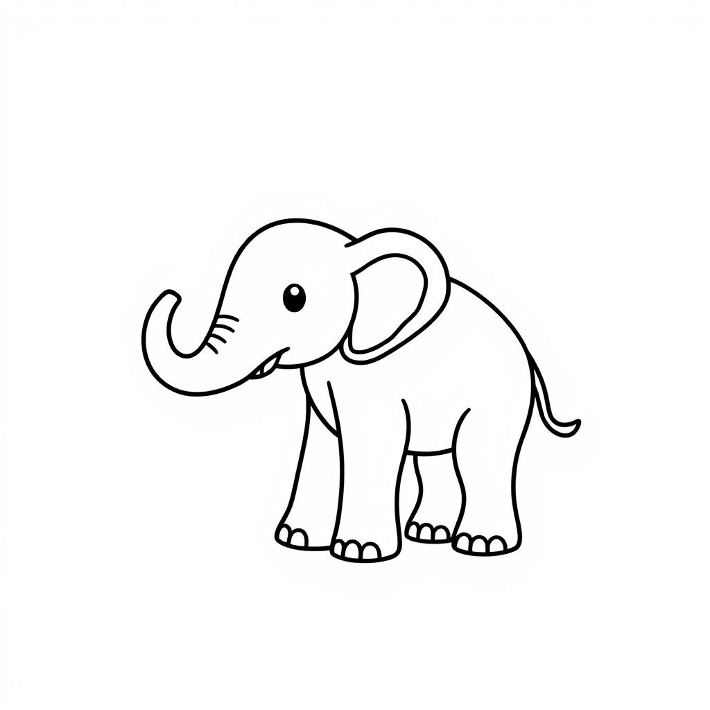 coloring pages elephant printable