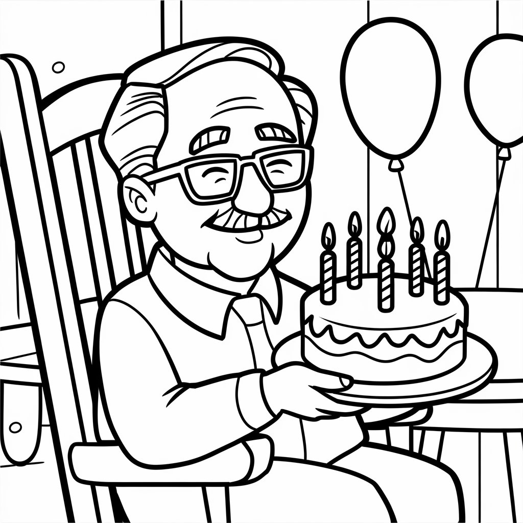 printable coloring pages happy birthday