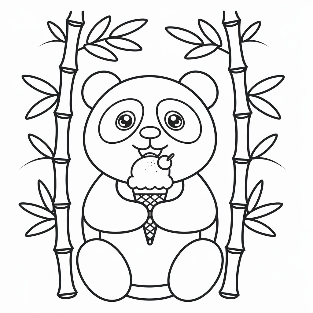 panda bear coloring pages printable