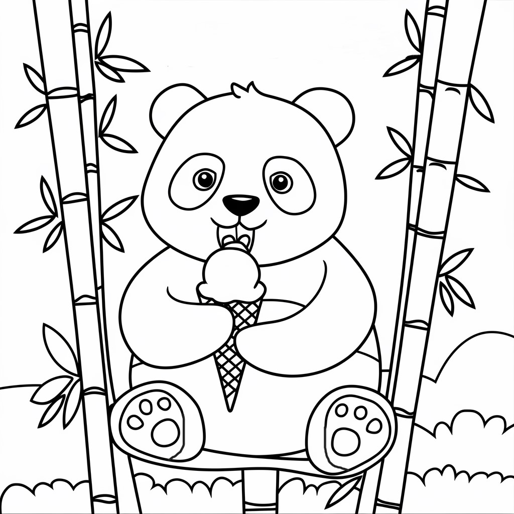 coloring pages panda