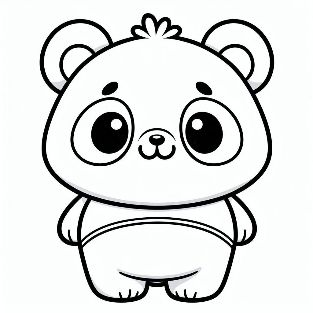 red panda color page