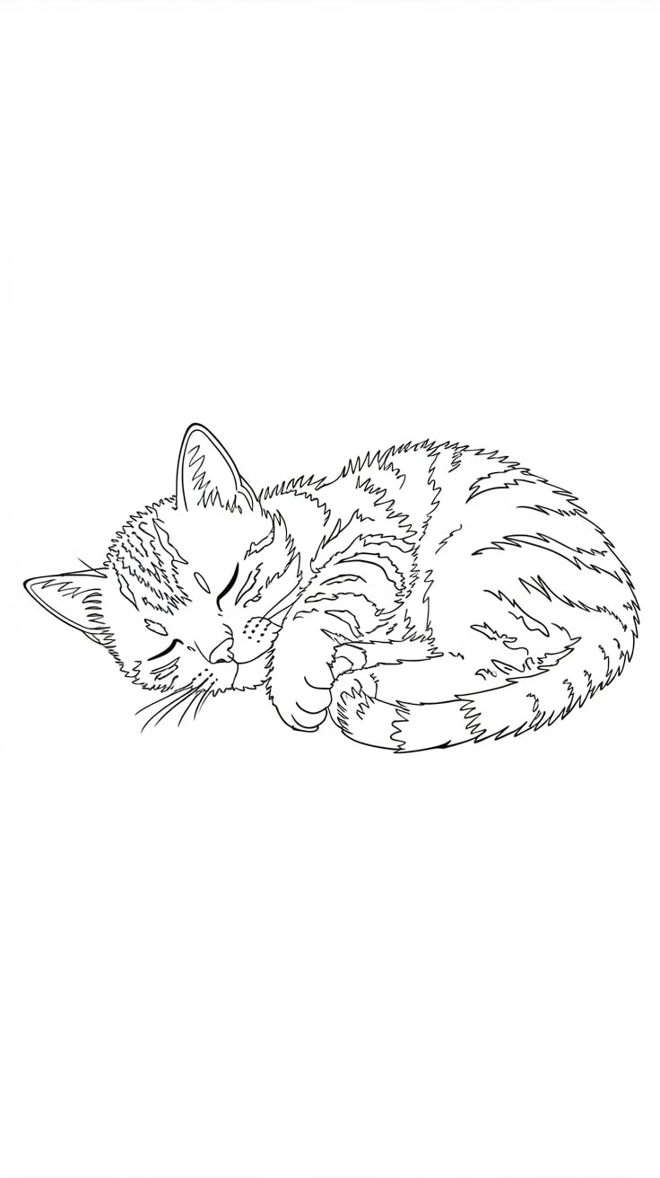 kitten cute cat coloring pages