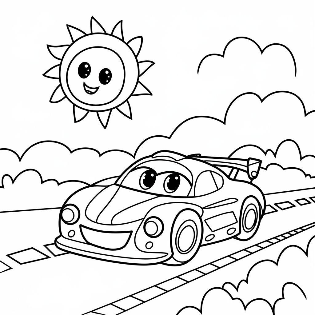 car race coloring pages