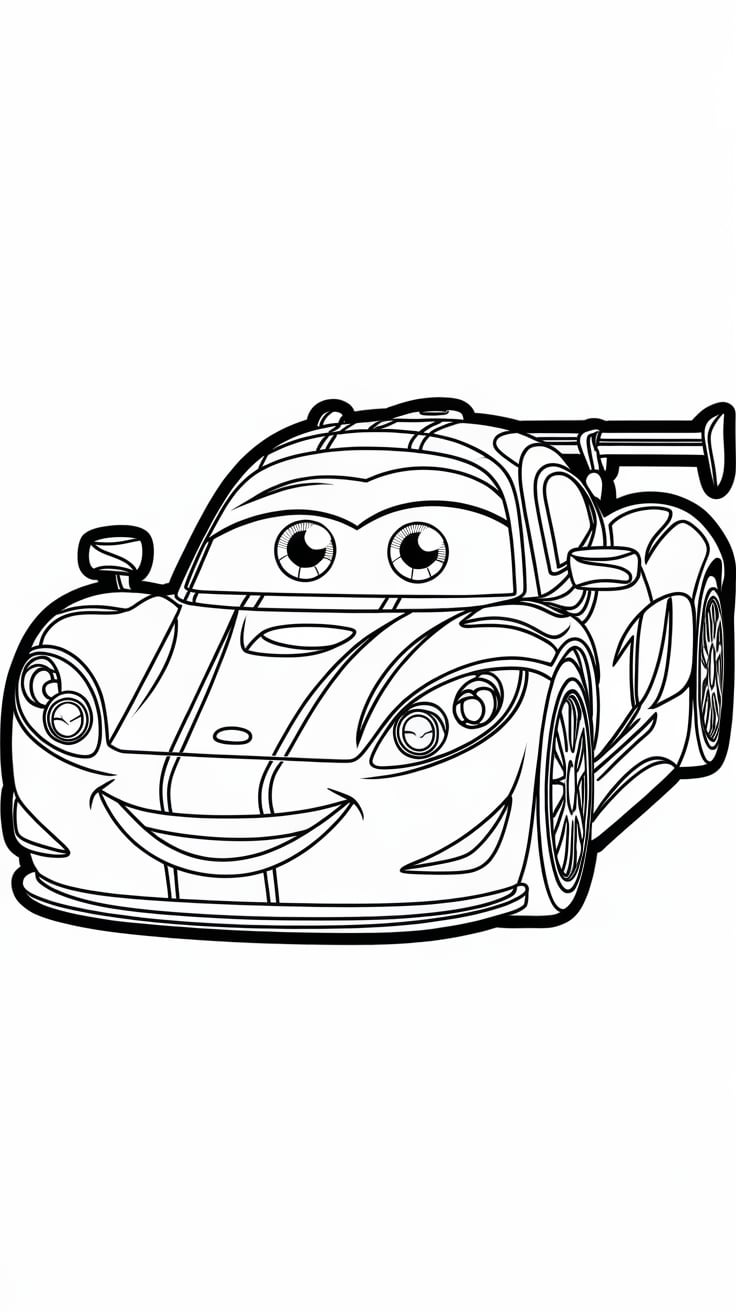 cool race car coloring pages