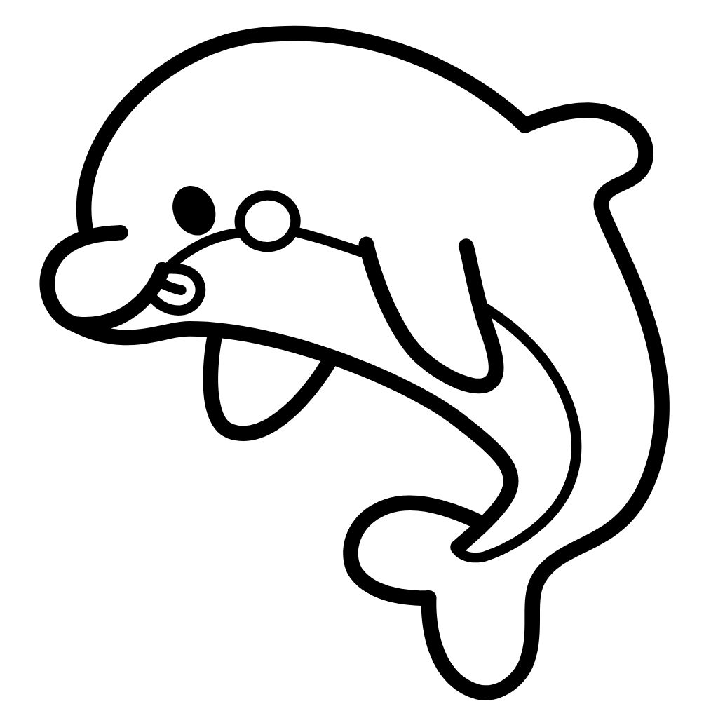 coloring pages dolphin