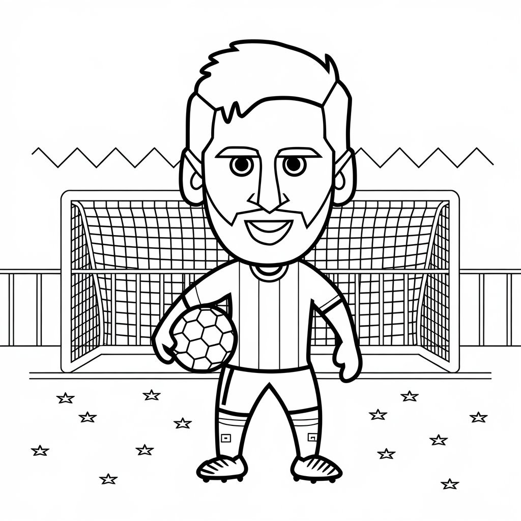 messi coloring pages
