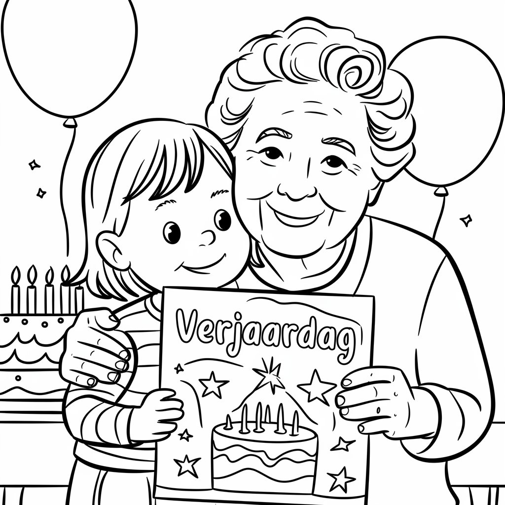 happy birthday mom coloring page