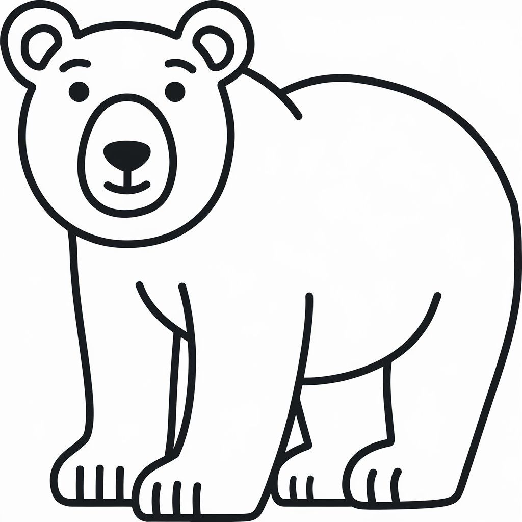 cute bear coloring pages