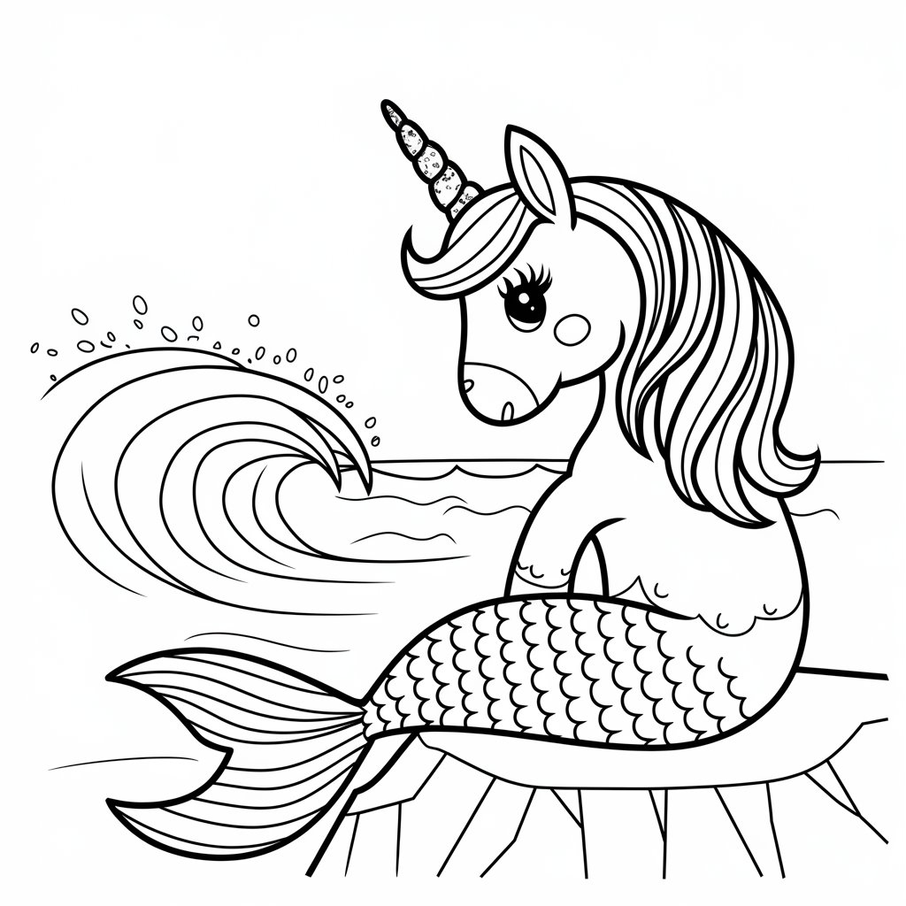 unicorn printable coloring pages