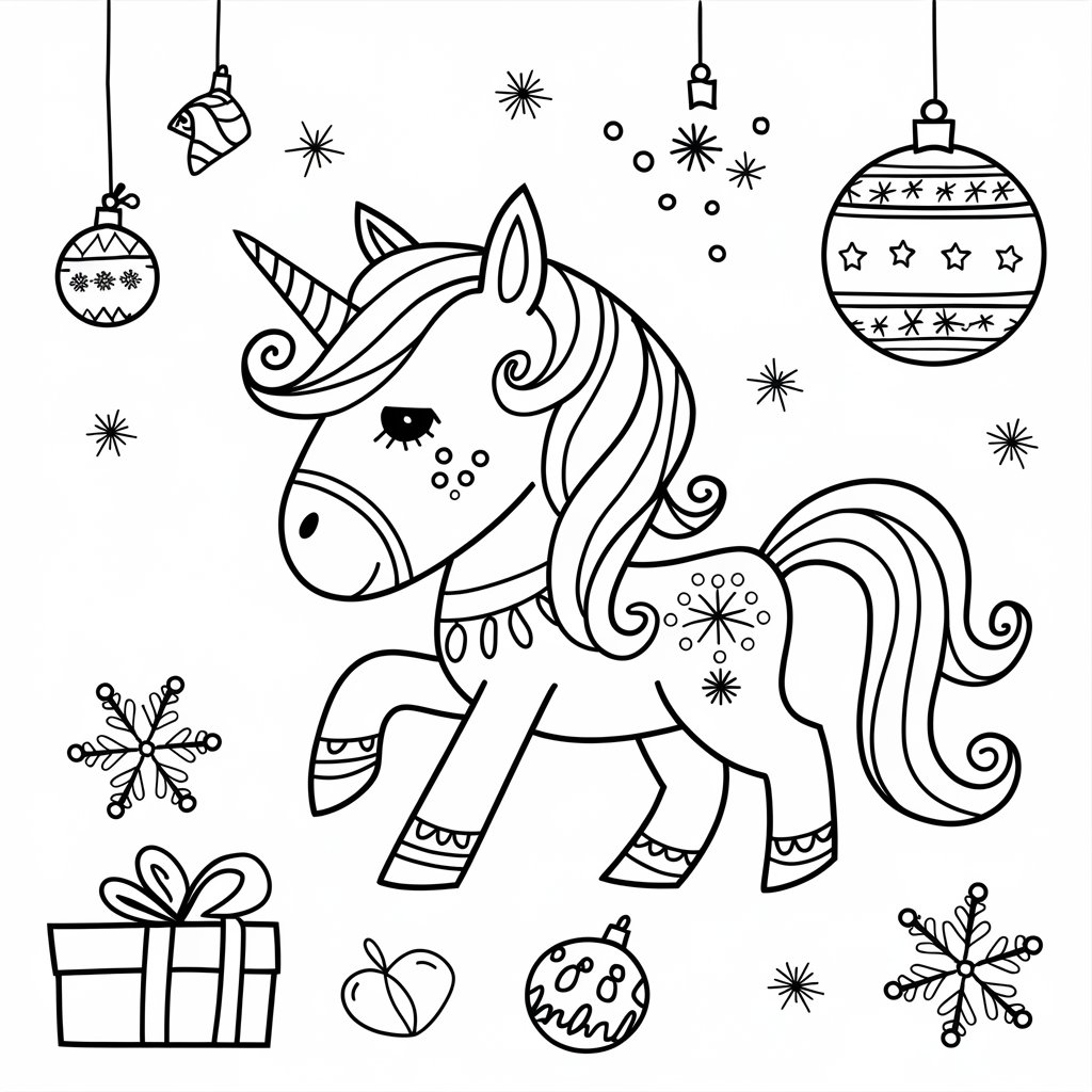 free unicorn coloring pages