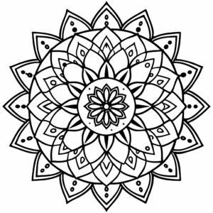 floral mandala coloring pages