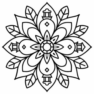 coloring pages printable mandala