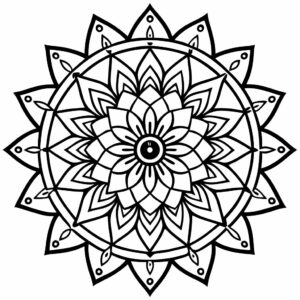 mandala coloring pages for kids