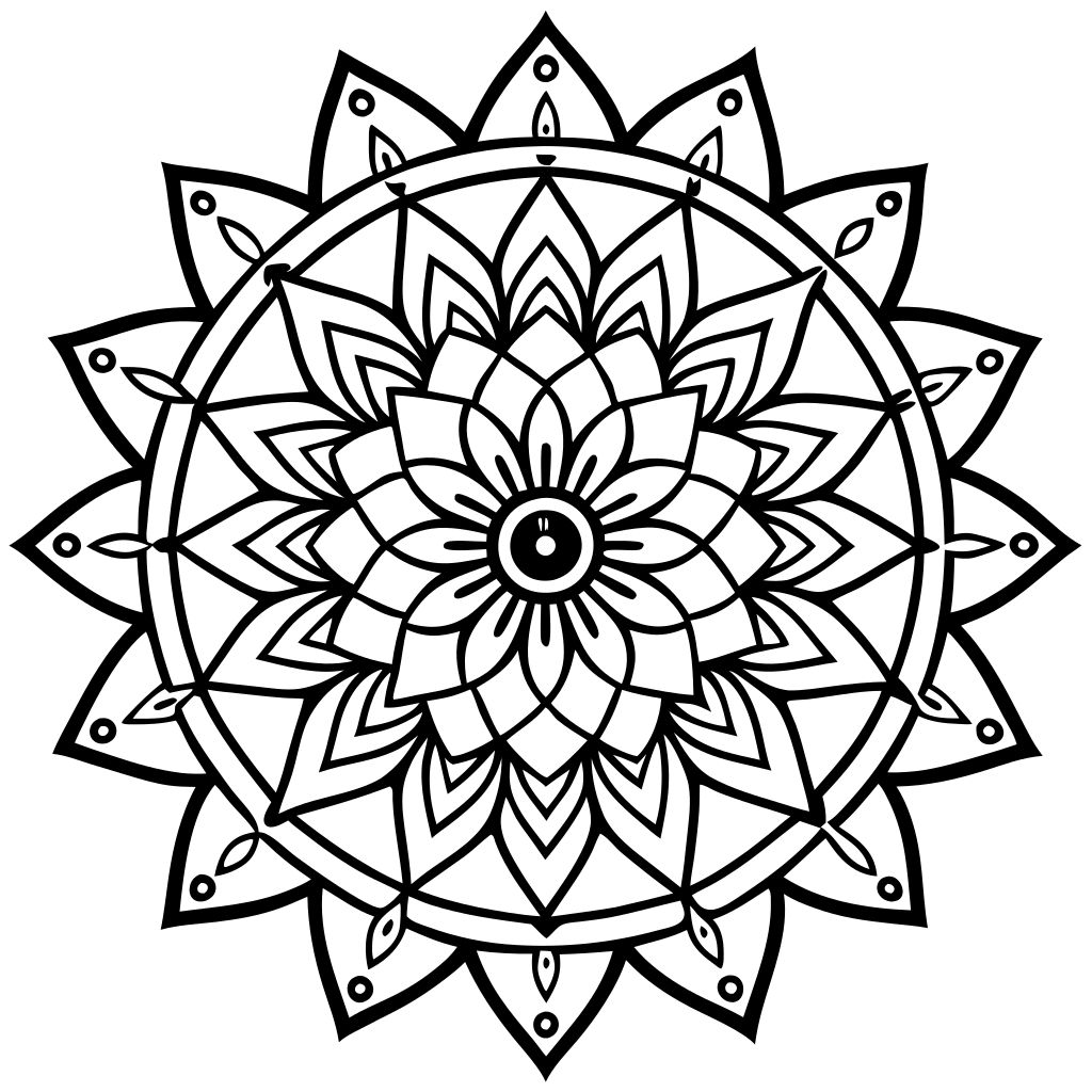 mandala coloring pages for kids