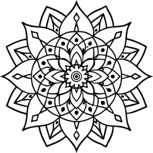 mandala art coloring pages