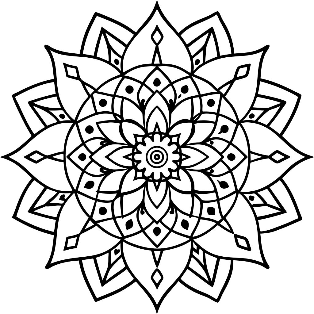 mandala art coloring pages