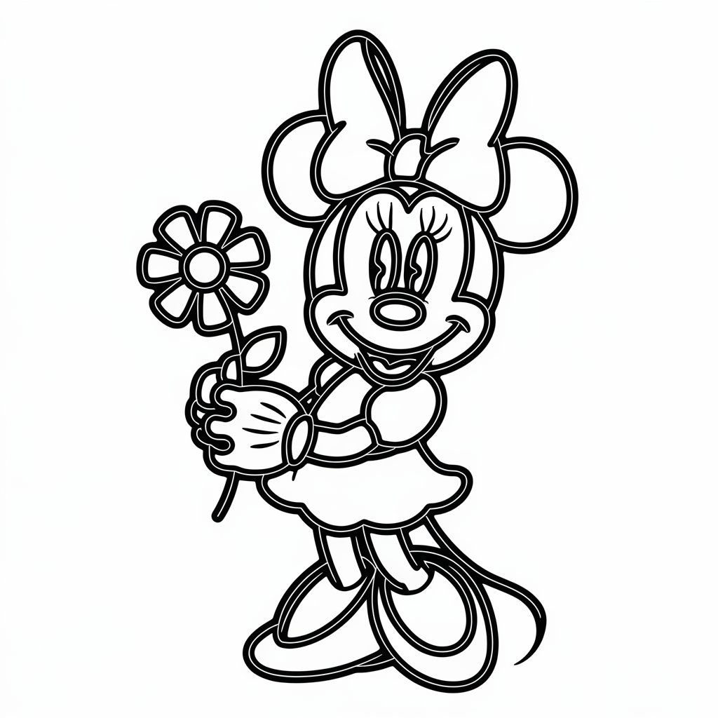 princess minnie coloring pages