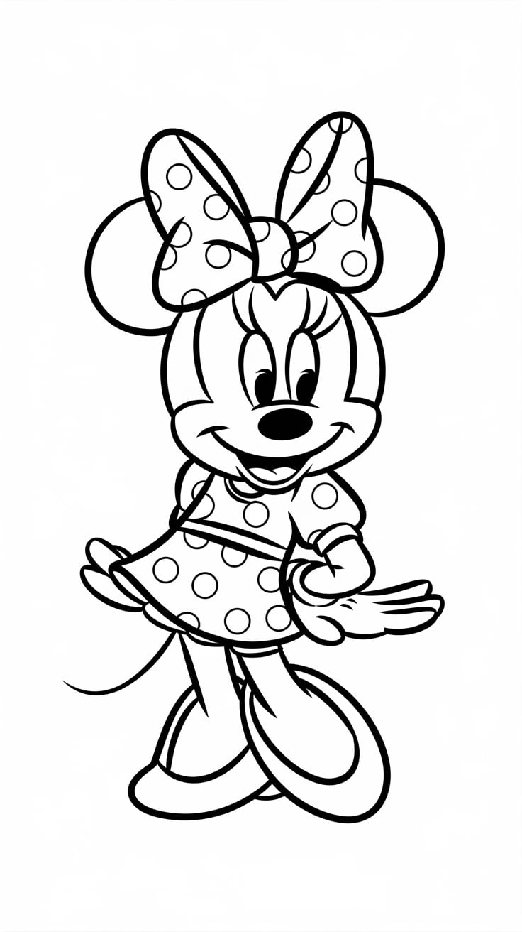 minnie mouse and mickey mouse coloring pages