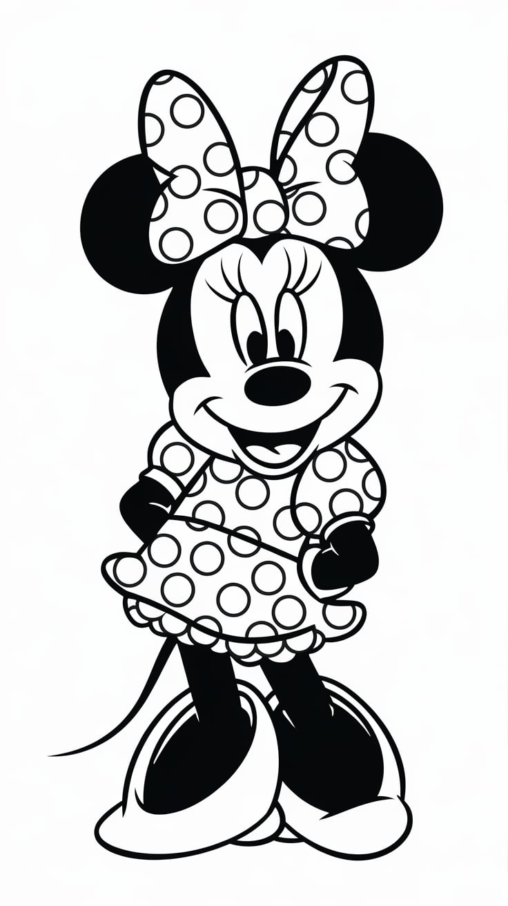 mickey minnie coloring pages