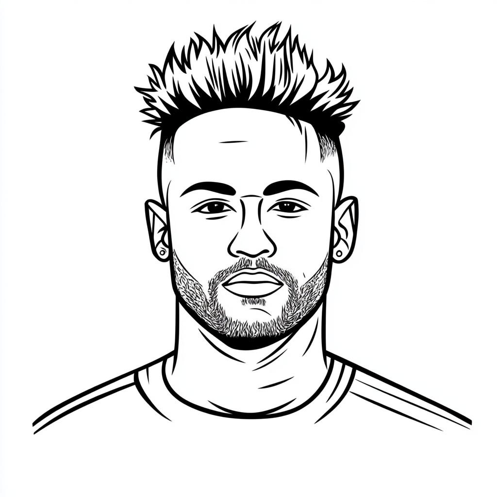 football-neymar-coloring-pages