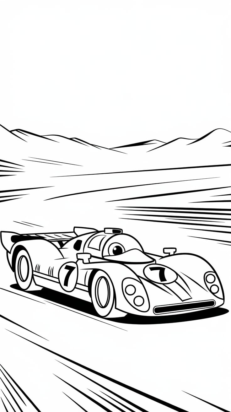 race cars coloring pages printable